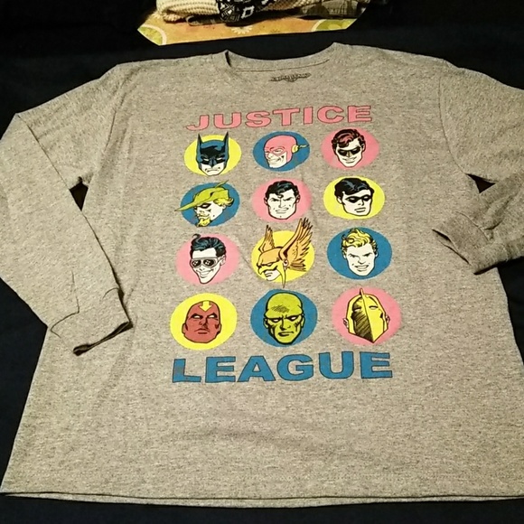 justice league Other - Gray justice league shirt
